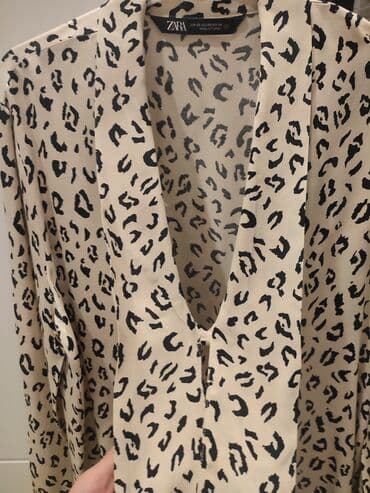 c a tunike: Zara, XS (EU 34), Viscose, Animal, color - Multicolored — 8