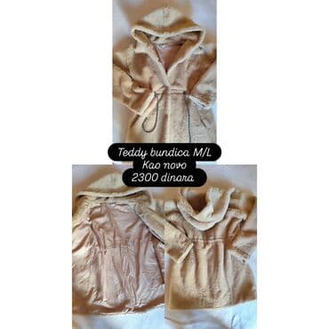 M, Sa postavom, Veštačko krzno, bоја - Bež