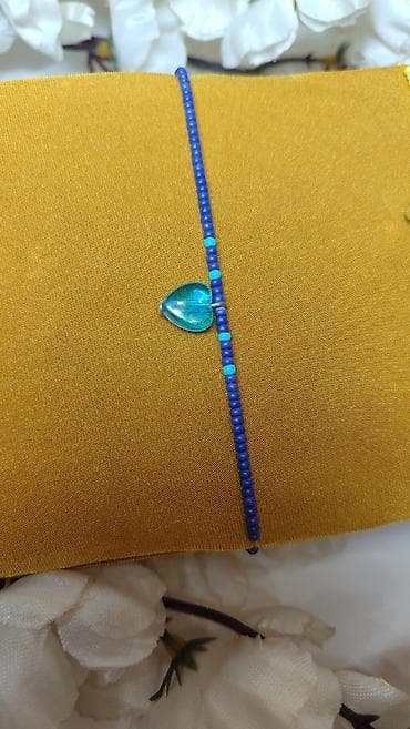 ekser narukvica cena: Ručno rađena narukvica od sitnih perlica u intenzivnoj kraljevsko — 2