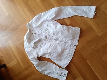 majice sa 34 rukavima: Komplet za devojčice – bela majica i lagana jaknica mešano. cena je po — 2