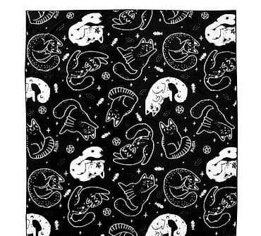 KILLSTAR cat pillowcase -prelepa gothic jastučnica oprana dva puta