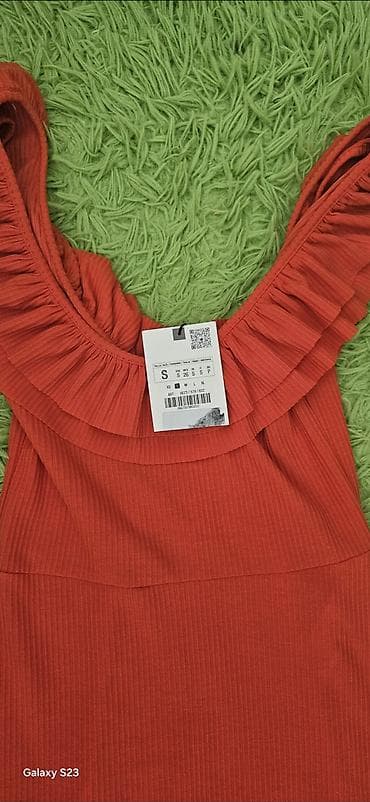 bordo duge haljine: Zara nova haljina s velicina — 2