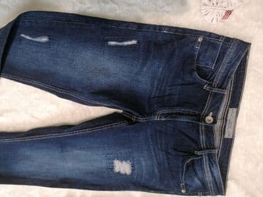 push up pantalone: Nove Cropped denim style 38 Struk 38cm Bokovi 47-48(tegljive oko 3cm) — 8