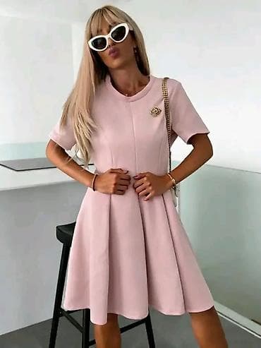 Haljine: Ženske elegantne A‑kroja haljine s kratkim rukavima - Kroj: struk — 1