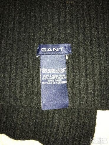 Čarape i donji veš: Original GANT šal NOV 100% Wolle Crna boja Sirina 25cm duzina — 1