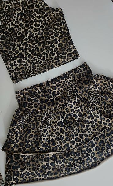 H&M dvodelni komplet za devojčice – leopard print - Komplet se