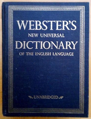 audio: Rečnik - Webster WEBSTER'S NEW UNIVERSAL DICTIONARY OF THE ENGLISH — 1