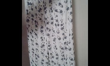 Women's Pants, Jeans, Shorts: Sareni svileni komplet Elegantan lagan beli svileni komplet sa sarenim — 2