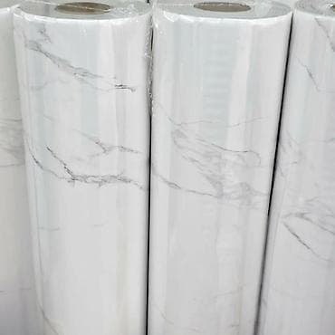 Home Decor: Samolepljive dekorativne folije u rolnama – efekat mermera i bele — 7