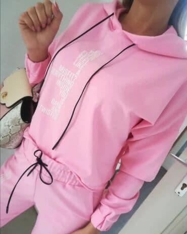 tek flis trenerka: S (EU 36), Single-colored, color - Pink — 1