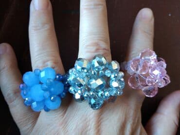 kutija za nakit za devojcice: Women's ring, Handmade, Material: Cubic zirconia, Crystal — 2