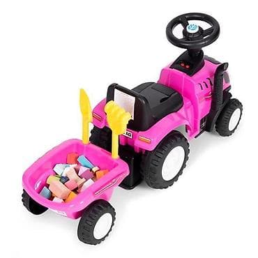 bozicni voz igracka: TRAKTOR SA PRIKOLICOM PINK – ECO TOYS Šifra proizvoda: 658T PINK-250 — 3