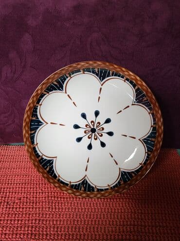 porcelanske solje za caj: Tanjir vintaz porcelanski. Perfektan tanjir univerzalni. polu - — 4