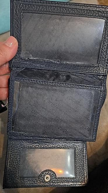 najlepše ženske tašne: Kožni novčanik Mona – teget - Materijal: prirodna, zrnasta koža - — 6