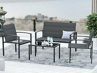 reveri za goste: Baštenska garnitura 4 dela – sofa + 2 fotelje + sto Moderna i — 3