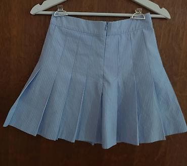 versaci majice: Plisirana mini suknja na pruge - Model: mini suknja sa širokim — 6