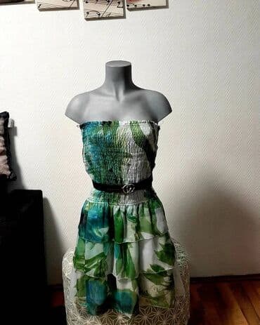 Kape i aksesoari: Cvetna haljina prelepa top. S M vel — 1