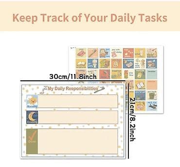 prenosivi grejac za flasice: Dečji vizuelni planer obaveza – set sa ikonicama - Pomaže deci da — 4