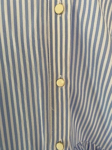 isl torbe: ZARA BASIC košulja sa prugama - Model: ženska košulja sa volanima - — 3