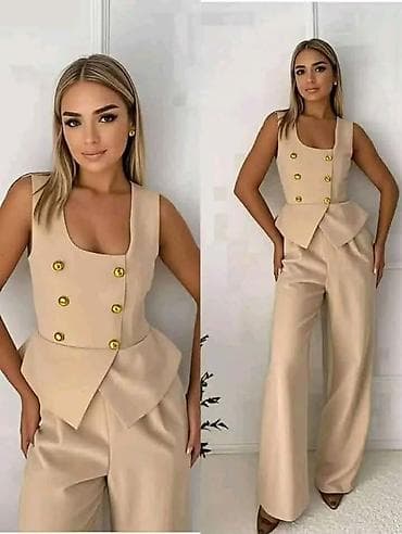 komplet pinko: Komplet za dsme: prsluk i pantalone širokih nogavica. - Elegantni — 1