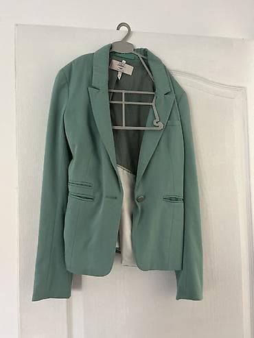 Bershka ženski blejzer, veličina S. - Boja: pastelno zelena/menta -