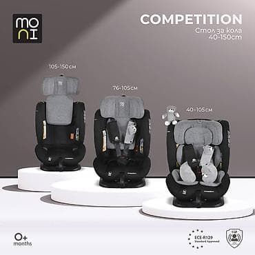 Autosedišta: Auto sedište za decu Moni Competition 40–150 cm – Space Grey (Šifra — 5