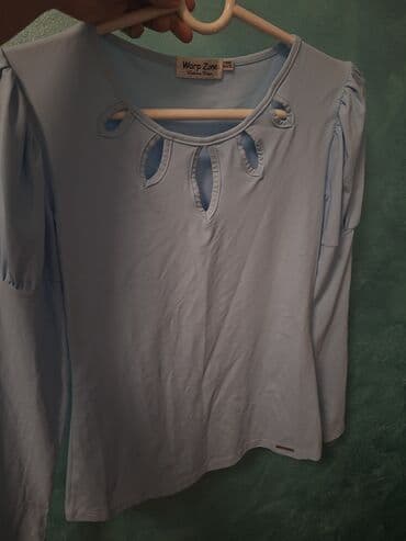 Shirts, blouses and tunics: One size, Single-colored, color - Light blue — 1