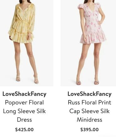 Haljine: LOVESHACKFANCY - love shack fancy original haljina, svilena, 100% — 7