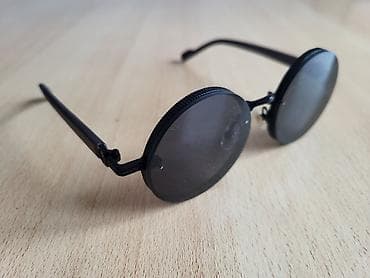 haljine za maturu piramida: Okrugle sunčane naočare – retro/steampunk stil - Tamno siva/crna — 4