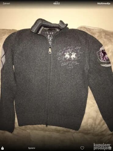 Original La Martina dzemper jakna L Cotton - wolle - nylon Ramena 49cm