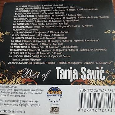 ceca pereca na srpskom: CD: Best of Tanja Savić – Grand Production Izdanje: 2010 Format — 2