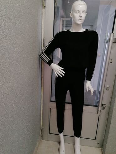 kenzo trenerke: Adidas, M, Jednobojni, bоја - Crna — 4