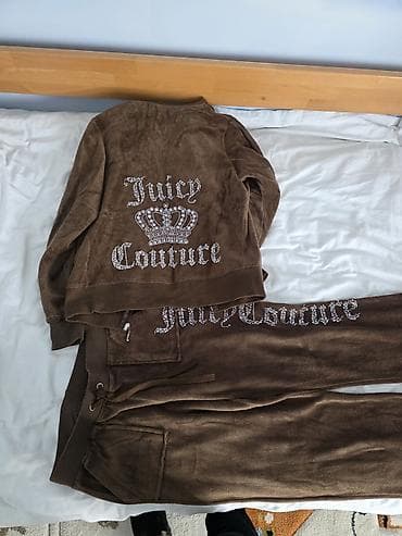 sakoi i pantalone: Juicy Couture Black Label komplet trenerke – braon pliš/velur - — 4