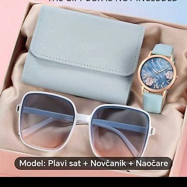 Ženski modni set: sat + novčanik + naočare za sunce Sadržaj seta: - — 3