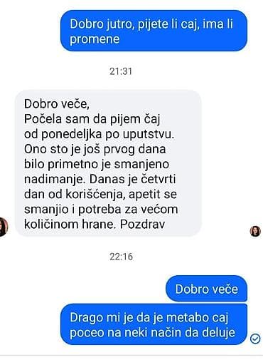 Metabo čaj – biljni čaj za regulisanje apetita i smanjenje nadutosti