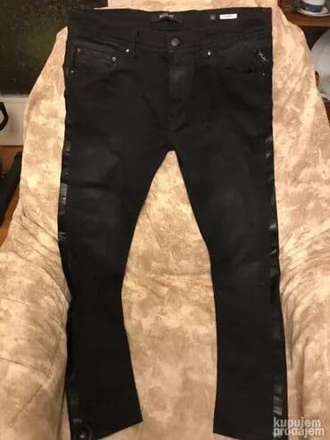 Pantalone: Original Replay farmerice 33 NOVE Sivo crna boja 98% cotton 2% — 2