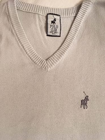 Odličan polo džemper, svetlo sive boje, L veličina, 100% cotton na lalafo.rs Odličan polo džemper, svetlo sive boje, L veličina, 100% cotton