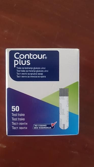 alkohol u krvi: Contour Plus test trake za merenje glukoze u krvi – pakovanje od 50 — 1