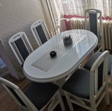 bele stolice: Stolice rupa u hrast braon 30e a bela 32e — 8