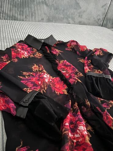 c a tunike: Liu Jo, S (EU 36), Floral, color - Black — 1