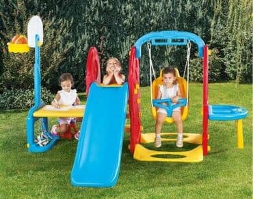 multifunkcionalni stol za igru: ️️IGRAONICA 7u1 ️️ Zabavna igraonica koju čine 7 elemenata: tobogan — 2