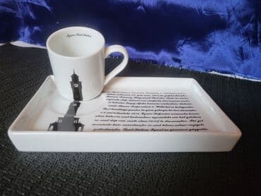 porcelanske solje za caj: Set nov za kafu,vintaz,porcelanski Pasabahce. Nov set,sve na njemu — 6
