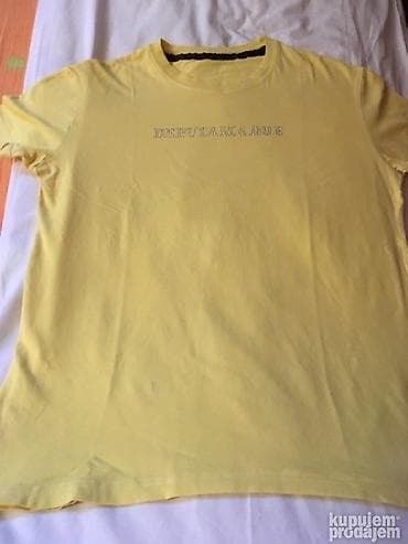 Original majca De Puta Madre žute boje sa cirkonima. Dužina majce