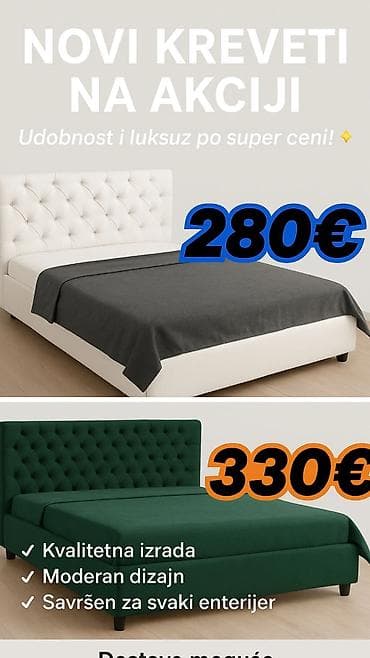 uzdignuti kreveti: Tapacirani krevet MELYCHEST – dimenzije 200 × 160 cm - Moderan — 2