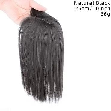 Perike i klipse: Topper/umetak za kosu sa šiškama – ravna, prirodnog izgleda - Tip — 3