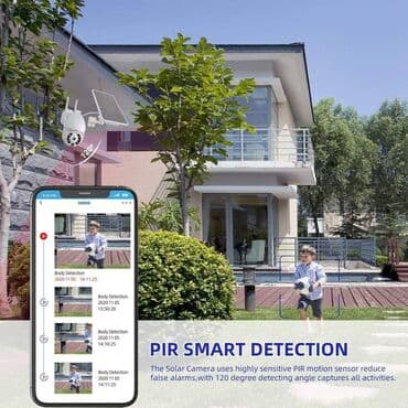 spoljne wifi kamere za video nadzor: 15500din Rotirajuća Solarna WiFi Kamera 8MP - max 128GB memorija — 5