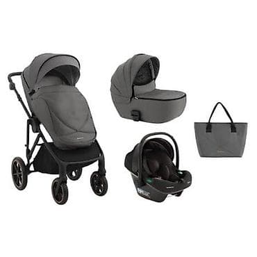 stokke torba za kolica: KIKKA BOO Kolica THEA grey set 3u1 sa tvrdom korpom i auto sedištem — 1