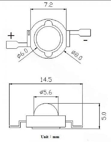 makute alati iskustva: LED dioda 3W – hladno bela - Snaga: 3 W - Tip: High Power LED (jedna — 2