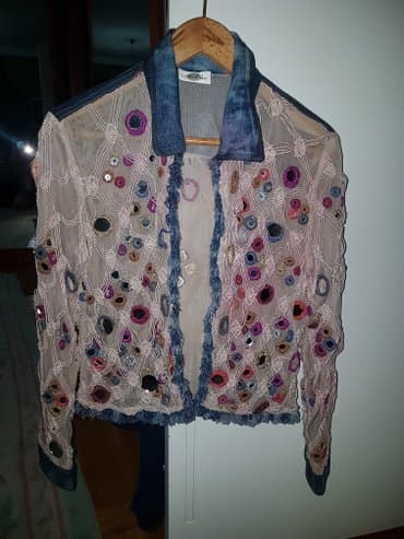 p. s. fashion kaputi: Jako upadljiv komad garderobe. Texas jakna sa ogledalcima. Cipkom — 7