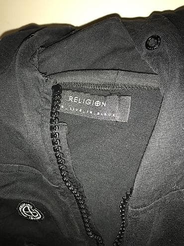 extera jakne: Original RELIGION London duks /jakna sa dzepovima i kapuljacom L Crna — 3